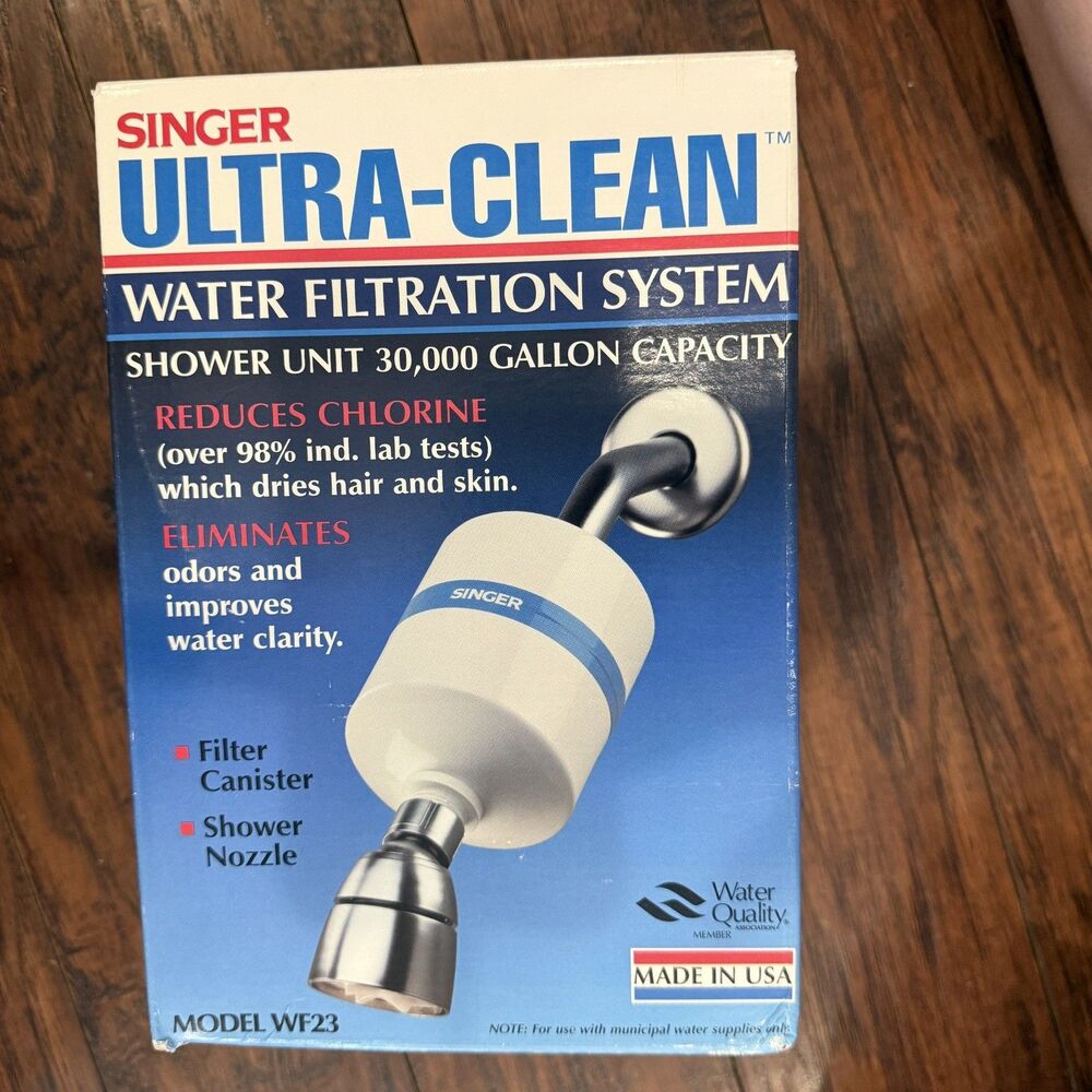 Singer ULTRA-CLEAN SHOWER Water Filtration System WF23 30K gallon USA, Inv A1